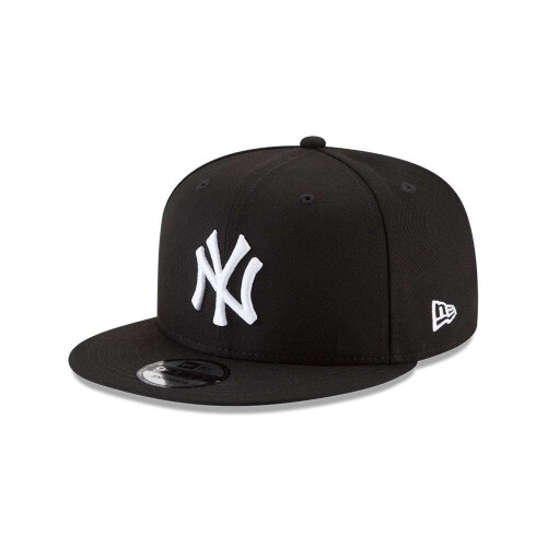 New Era New Era New York Yankees Mens Basic Basic Black and White 9Fifty Snapback 950