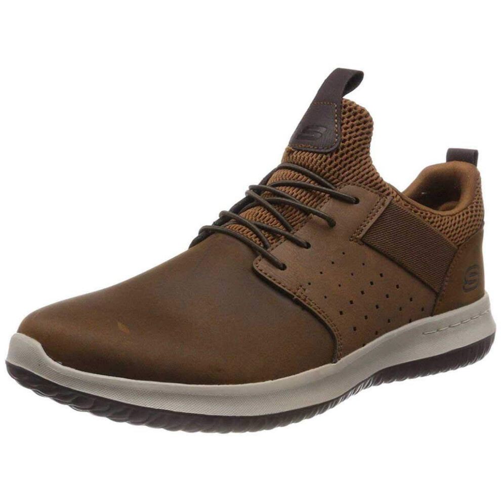 Skechers mens DELSON- AXTON Sneakers  DARK BROWN  8-Jan US