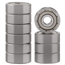 XiKe 10 Pcs 625ZZ Double Metal Seal Bearings 5x16x5mm Pre-Lubricated