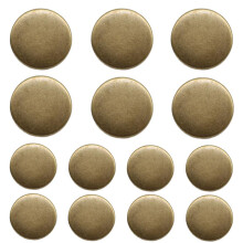 YaHoGa 14 Stck antike Messing-Metallknpfe, 20 mm, 15 mm, Blazer-Knpfe-Set fr Blazer, Anzge, Sportmntel, Uniformen, Jacken (MB20160)