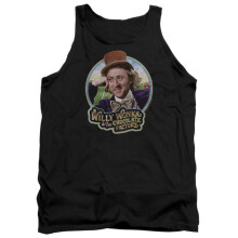 Trevco Sportswear WBM584-TK-3 Willy Wonka & The Chocolate Factory Its Scrumdiddlyumptious Adult Tank Top, Black - Large