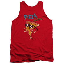 Trevco Sportswear CN331-TK-4 Uncle Grandpa Pizza Steve Adult Tank Top, Red - Extra Large
