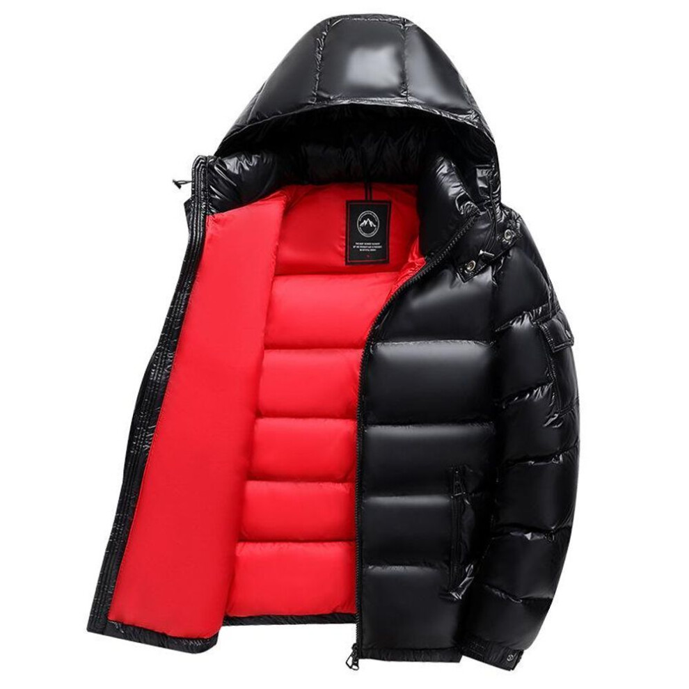 (red, M) "2023 Men's & Women's Thickened White Goose Down Jacket - Short, Warm, Cold-Proof Autumn & Winter Couple's Style