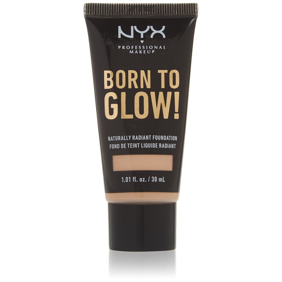 NYX PROFESSIONAL MAKEUP Born To Glow Naturally Radiant Foundation  Medium Coverage - Porcelain