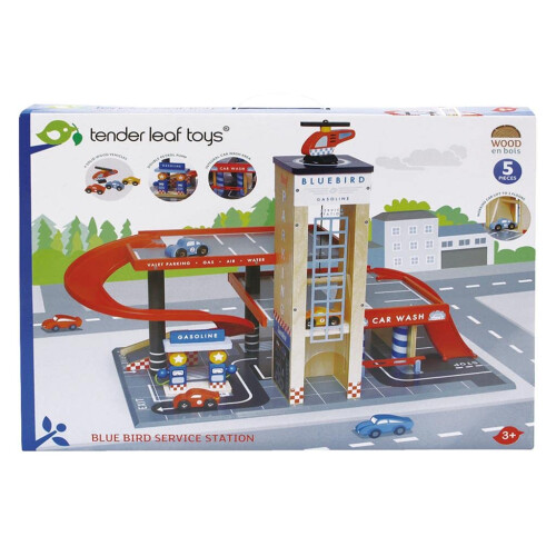 Garage auto e laboratorio legno junior - Tender Leaf Toys - 5 pezzi - Multicolore 2
