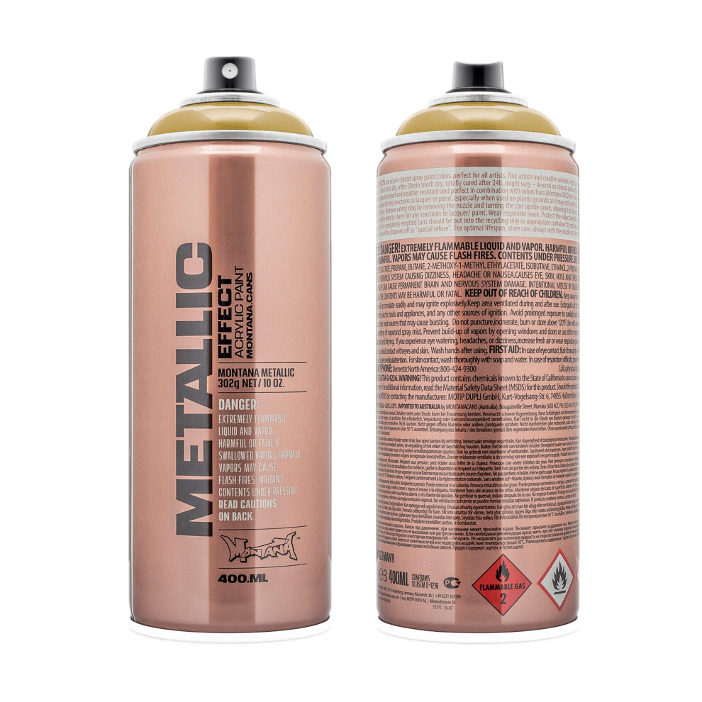 Bombe de peinture Montana EFFECT couleur m   tallis   e or azt   que 400 ml