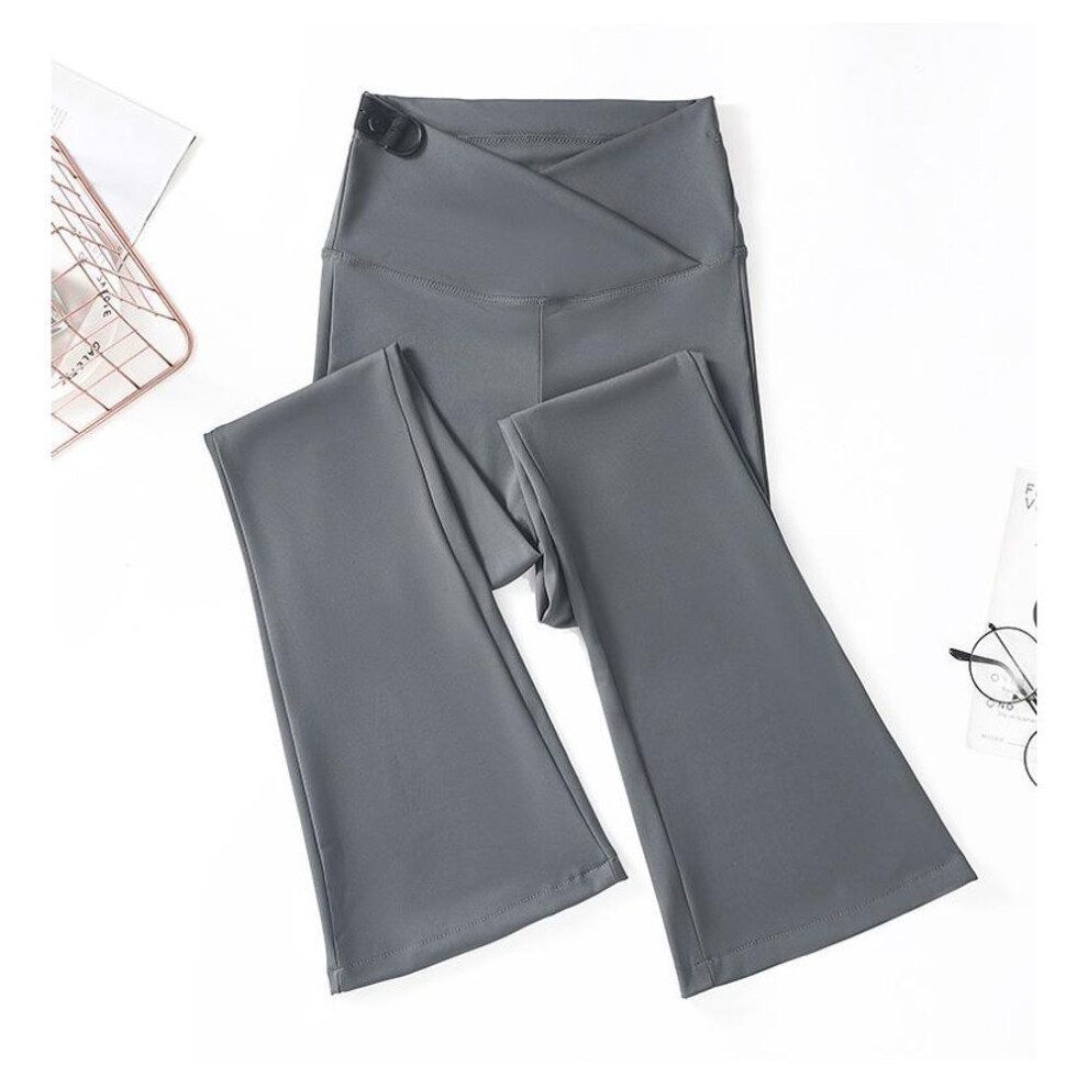(gray, 2XL) "maternity Low Waist Flared Yoga Pants For Spring And Summer