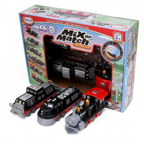 POTRO PLAYTHINGS MAGNETIC MIX o Match Vehicles Train