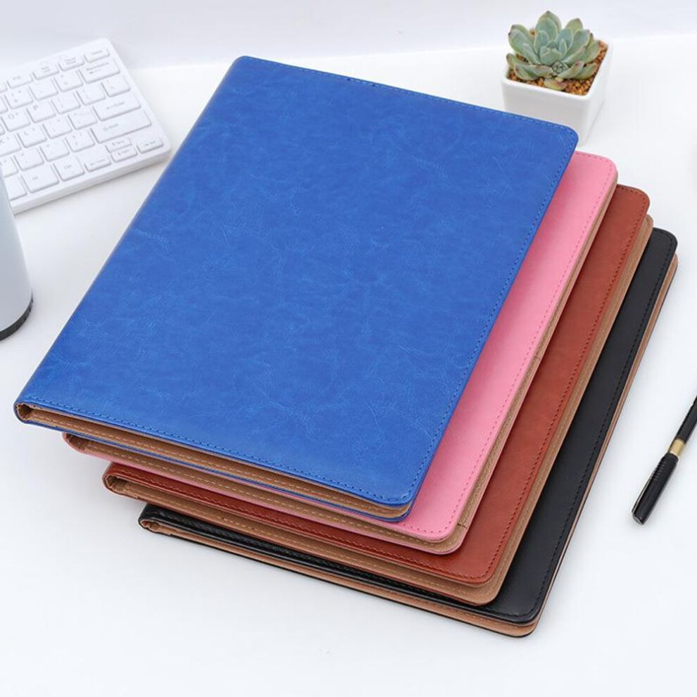 (Black with 12-digit calculator) "spot A4 Multi-function Business Manager Folder With Calculator