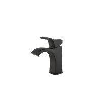 Baterie Pfister Venturi pentru chiuveta baie cu un singur mner, cu o singura gaura sau cu 3 orificii, finisaj negru mat LF042VNBB