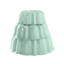 Nordic Ware Tiered Bundt Set-3, 6, 12 Cup, Sea Glass