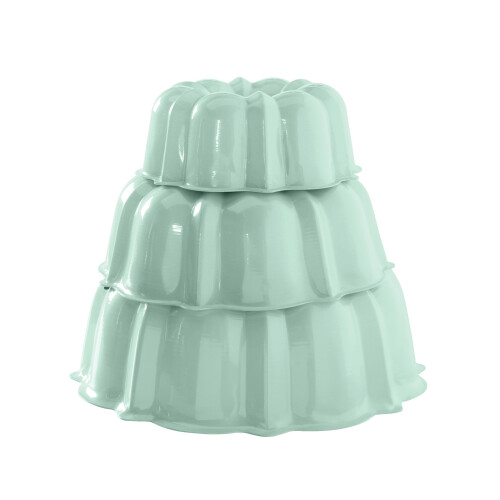 Nordic Ware Triered Bundt Set-3 6 12 x   cara de vidro do mar