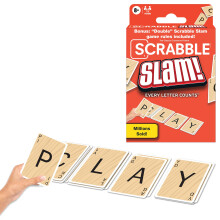 Winning Moves Scrabble Slam The Original 2000's Mega Hit Scrabble Card Game Games USA  Fast-Paced Card Game Version of Scrabble  for 2 to 4 Players  A