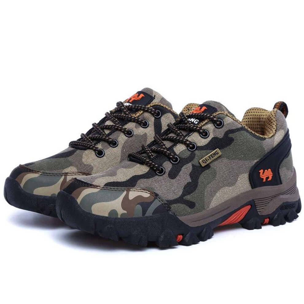 (brown,orange, 42) Men's Tactical Hiking Boots For Military, Sports, And Desert Combat
