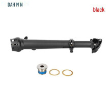 (black) DAHON Folding Bike: Aluminum Alloy Vertical Tube with Double Section Telescopic Adjustment & Built-in Quick Release