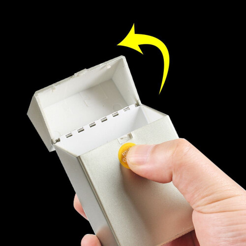 20 Cigarettes Pack Plastic Cigarette Case Personalized Automatic Flip Pack Hard Box Full Pack Cigarette Boxes Stylish And Portable Men 2