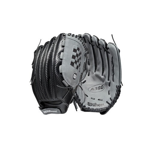 Wilson Wilson 2021 A360 SP14 14" Αθλητική Μπάλα Softball Γάντι - Αριστερό Χέρι, Μαύρο/Γκρι