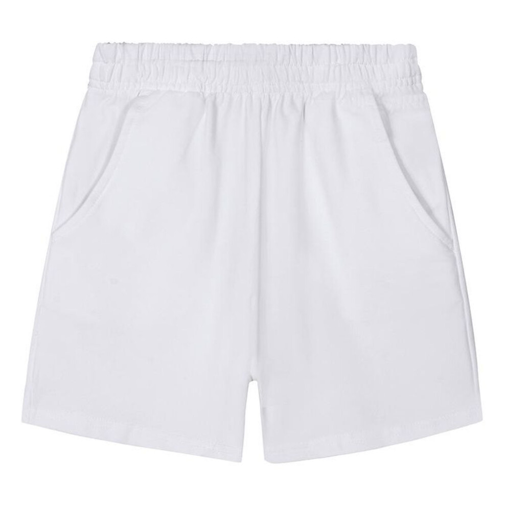 (white, 120 cm) "children's Summer Uniform Shorts: White, Gray, Navy Blue Sports Shorts For Boys
