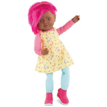 Corolle Rainbow Doll C l na Soft Body Rag Doll - Easy-to-Style Long, Silky Hair, Vanilla-Scented, 16 Inches