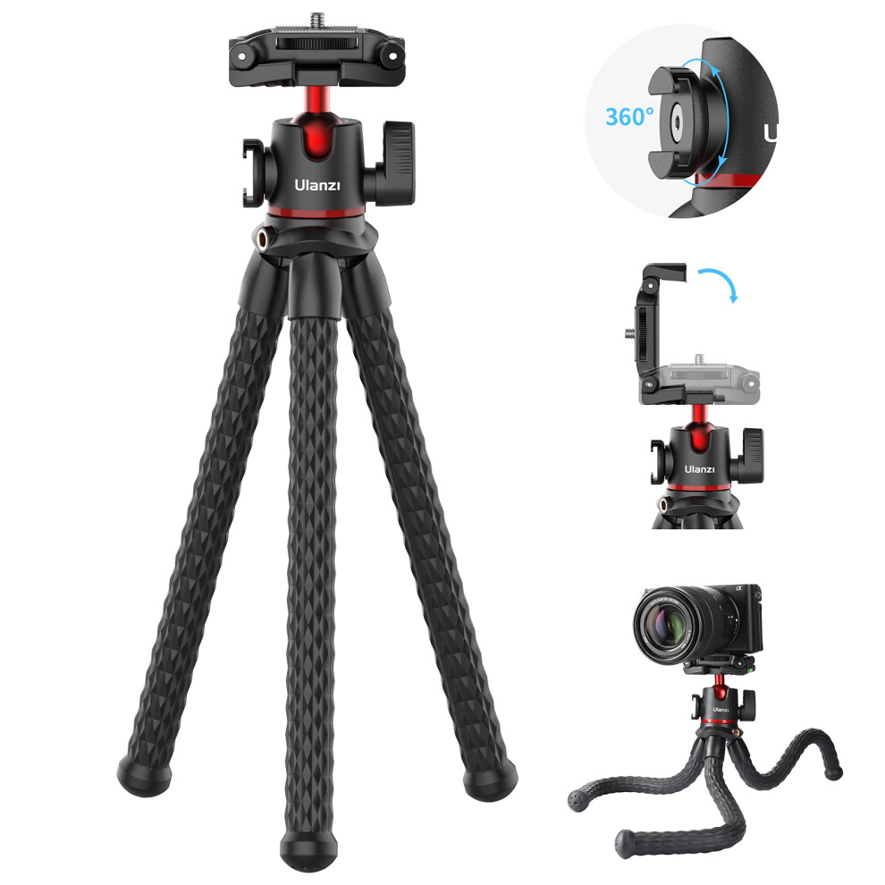 Photos - Tripod Head Ulanzi MT-33 Camera Tripod Flexible Mini Tripod with 1/4"" Screw for Magic Arm Octopus Tripod Compatible with Iphone 12 Sams 