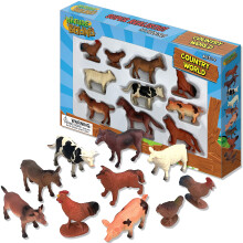 Nature Bound Toys - Country World Farm Animals Set e ???a ?e???p???ta F?????e? (Set 10 ?e a????) ?????e? 3+ ???????a