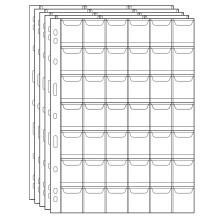 Pagine per Collezionare Monete Uncle Paul 5 Fogli 42 Tasche Standard Inserti per Monete CS03542