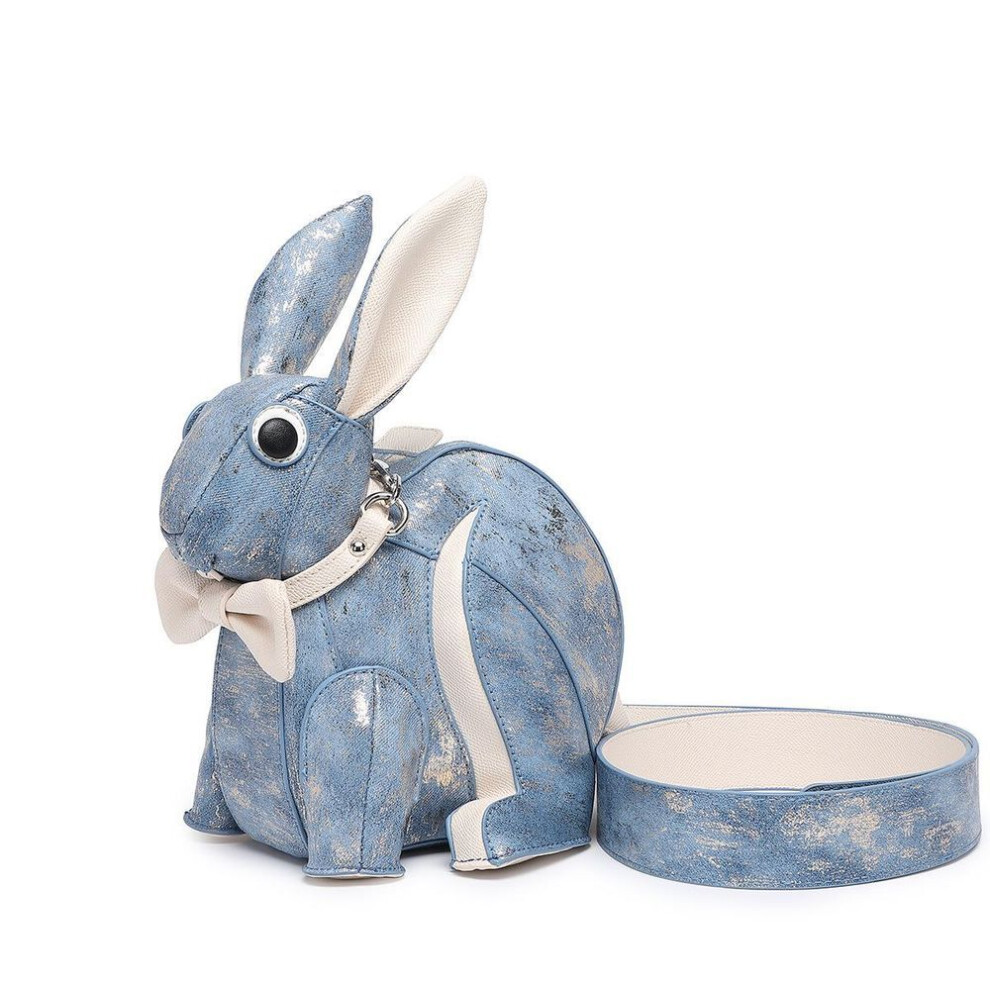 (blue) 2025 Cute Rabbit Doll Shoulder Bag - Fashionable And Exquisite Small Ornament Bag