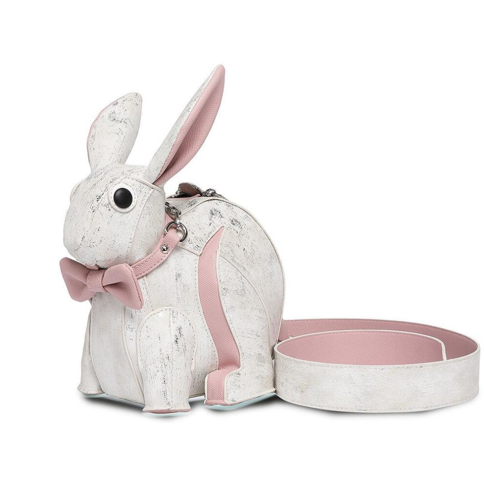 (white) 2025 Cute Rabbit Doll Shoulder Bag - Fashionable And Exquisite Small Ornament Bag