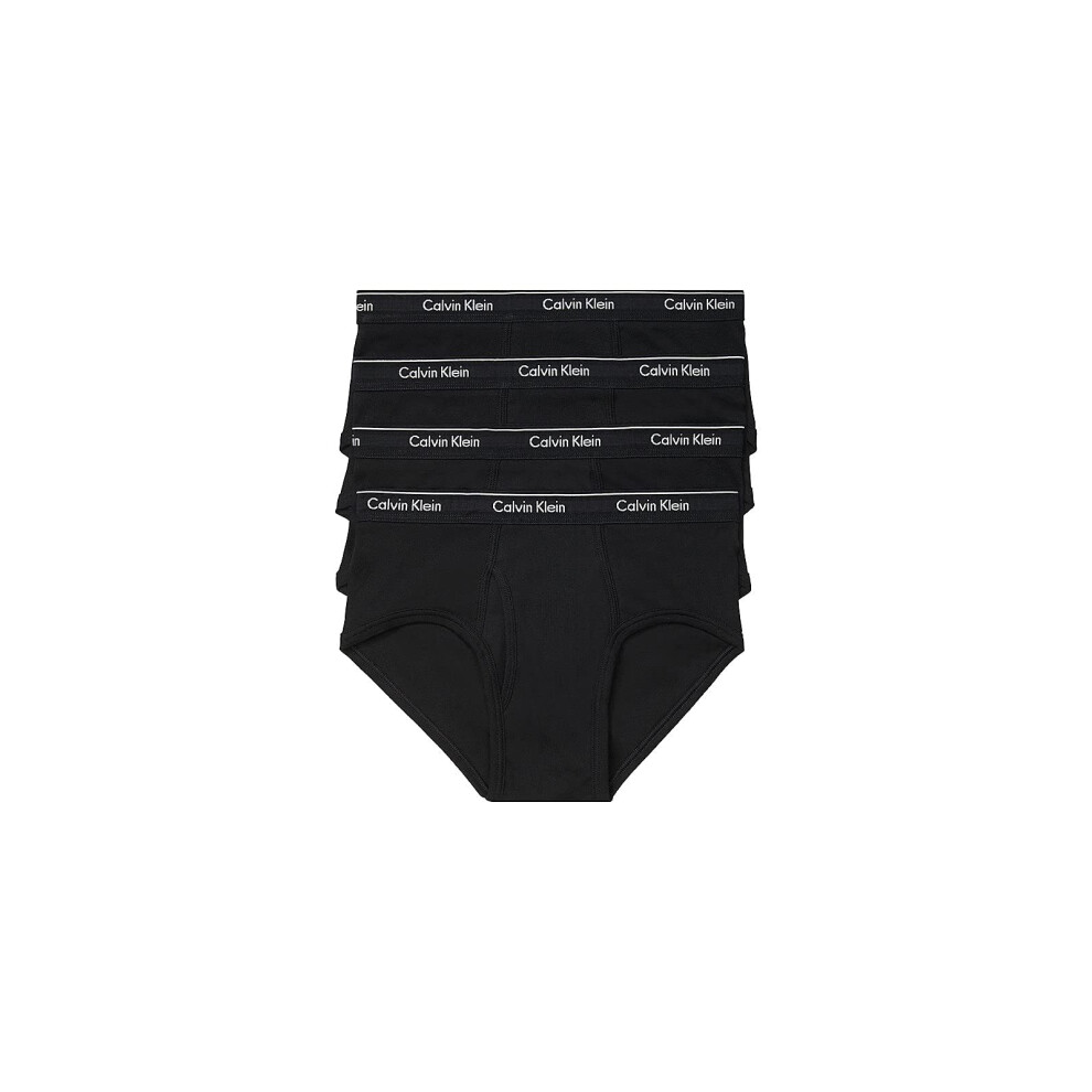 Calvin Klein mens Underwear Cotton Classics 4-pack Hip Briefs  4 Black