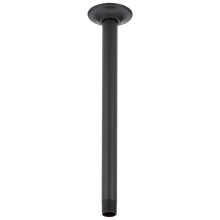 Braço de Chuveiro de Teto Delta de 14 pol e Flange, Preto Matte U4998-BL