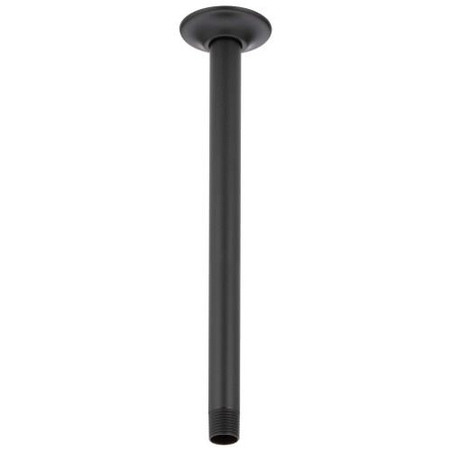 Braço de Chuveiro de Teto Delta de 14 pol e Flange, Preto Matte U4998-BL
