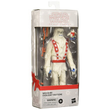 Star Wars The Black Series Wookiee (Feesteditie) 15 cm Verzamelfiguur Kerst F5303 Leeftijd 4+ inclusief figuur en porg