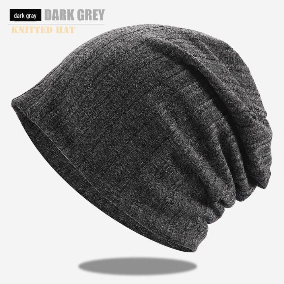 (dark gray, One Size / Elastic) Lightweight Spring, Summer & Autumn Pullovers: Breathable Soft Hats for Men & Women - European & American Fashion.