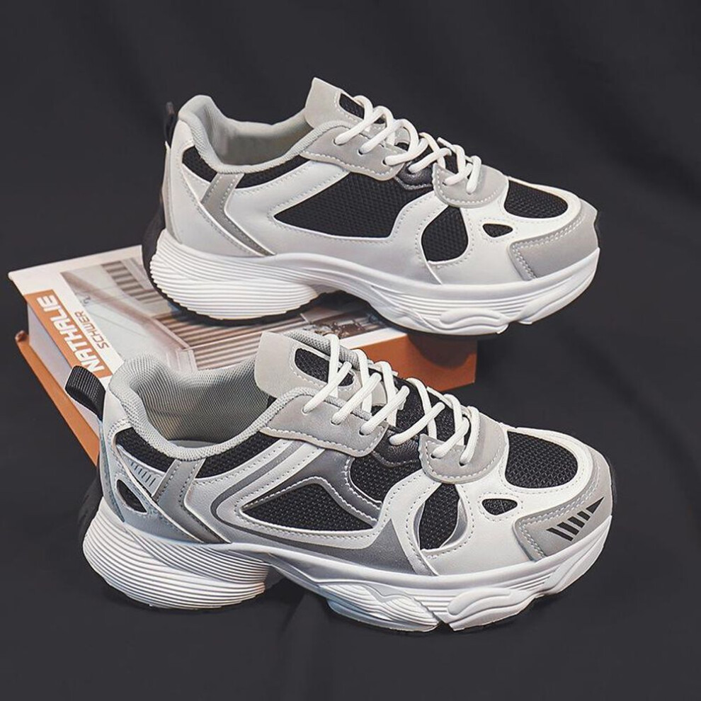 (black,white, 35) Women's Korean Style Sports Shoes, Spring/Autumn Fashion, Breathable, Casual, Cute & Trendy Design, Model XN-505.