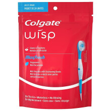 Colgate Max Fresh Wisp Disposable Toothbrushes, Peppermint, 24 Count