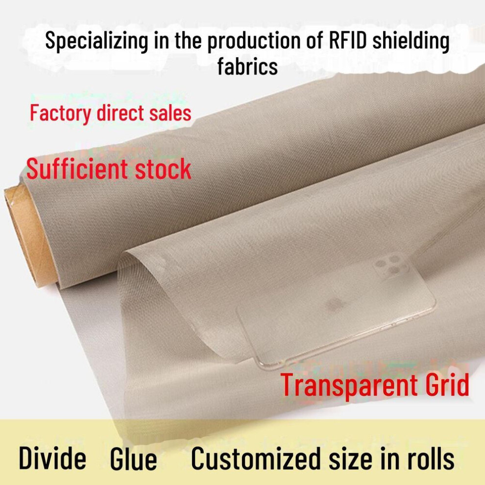 (3m Length, 1.1m Width) "rfid Anti-radiation Mesh Curtain: Conductive Cloth Shield For Mobile Signals, Breathable And Anti-theft Mosquito Net.