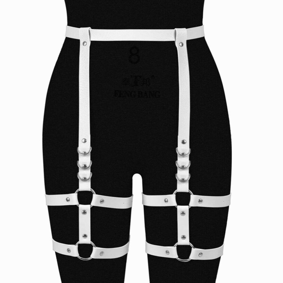 Maxpower Bdsm Pu Leather Garter Strap Belt Stockings Sexy Harness Gothic Body Sword Belts Womens Lingerie Sex Costumes Bondage Suspender