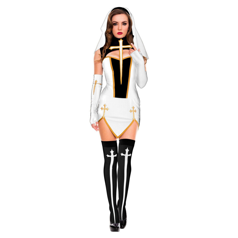 Maxpower White (Xl) Women's Cosplay Costumes New Nun Costumes-Ï¼Sexy