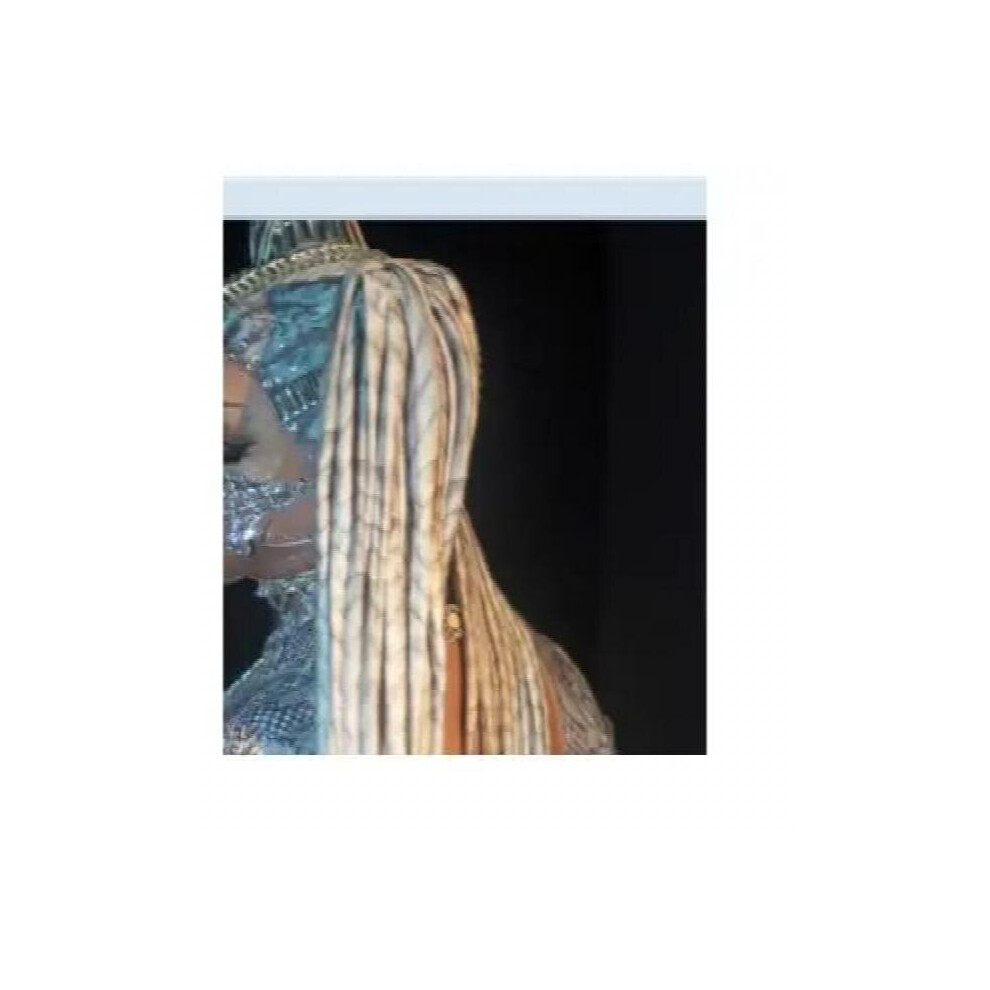 Maxpower Sexy Women Stage Dance Costume Wig Mask Sparkling Silver Sequins Party Costumes