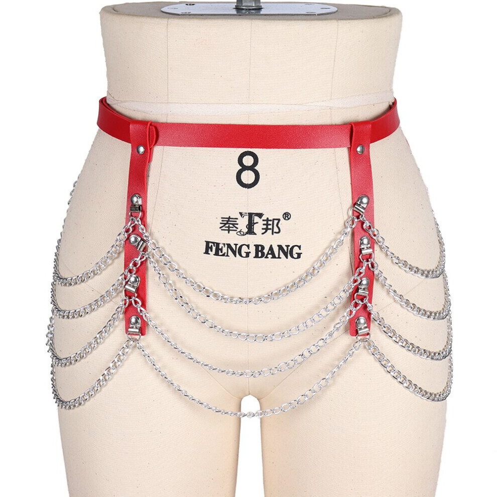 Maxpower Body Strap Belt Chain Stockings Gothic Women's Lingerie Sword Belts Sex Costumes Bdsm Bondage Suspender Leather Harness Garter