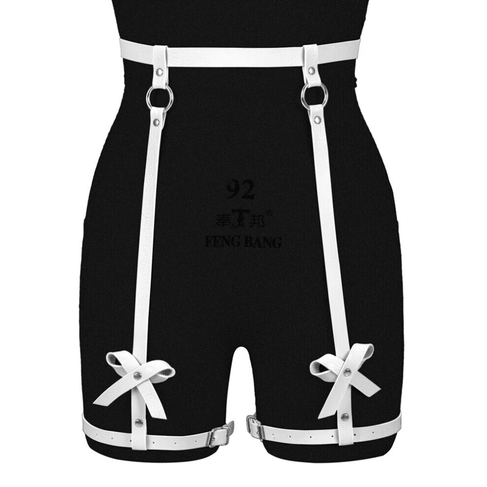 Maxpower Pu Leather Stockings Sexy Harness Gothic Body Sword Belts Women's Lingerie Sex Costumes Bdsm Bondage Suspender Garter Strap Belt