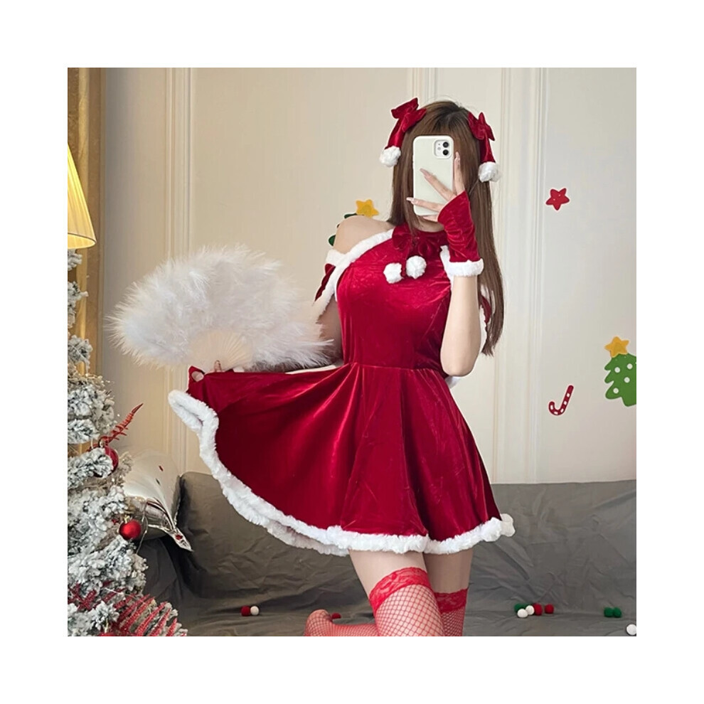 Maxpower Christmas Uniform Halloween Role Playing Suit Sexy Pajamas Sweet New Year Party Dress