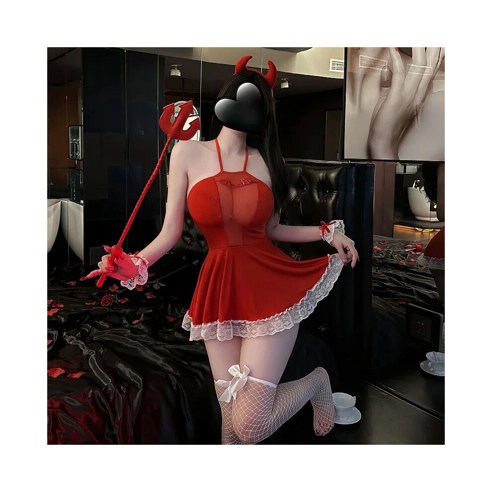 Maxpower Sexy Pajamas Halloween Cosplay Uniform Women Sexy Role Play Costumes Uniform Naughty Lingerie Sex Clothes Party Club Outfits