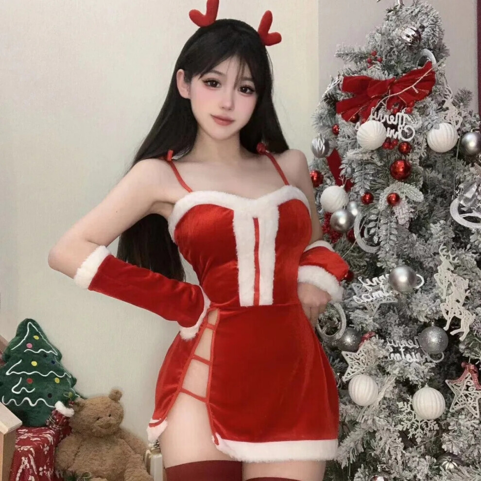 Maxpower Christmas Dress Sexy Temptation Erotic Lingerie Cos Christmas Uniform