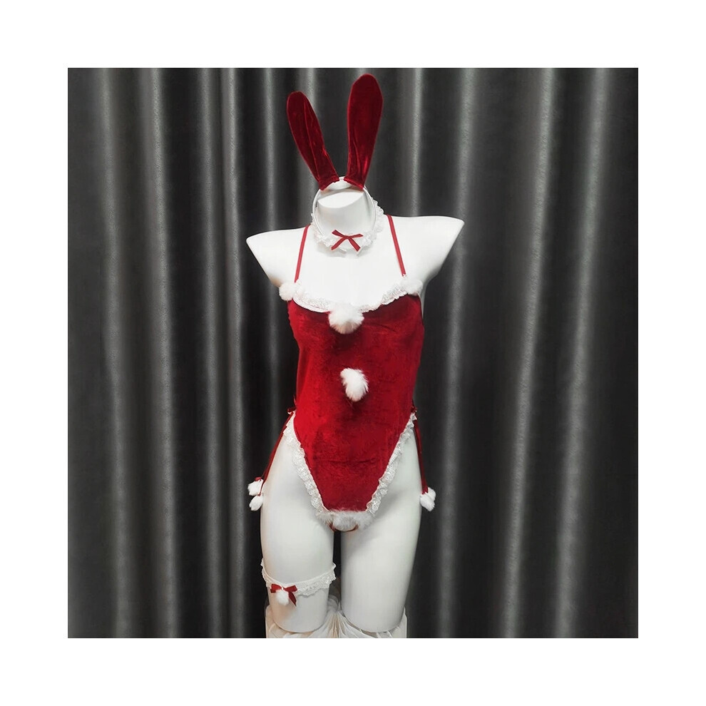 Maxpower Sexy Lingerie Anime Bunny Girl Bodysuit Uniform Cosplay Christmas Costume Bunny Lingerie Open Crotch Erotic Costume 18