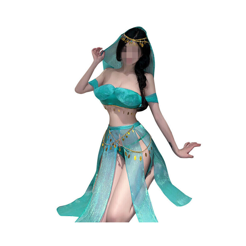 Maxpower Sexy Women's Harem Hottie Belly Dancer Lingerie Role Play Cosplay Costume Set