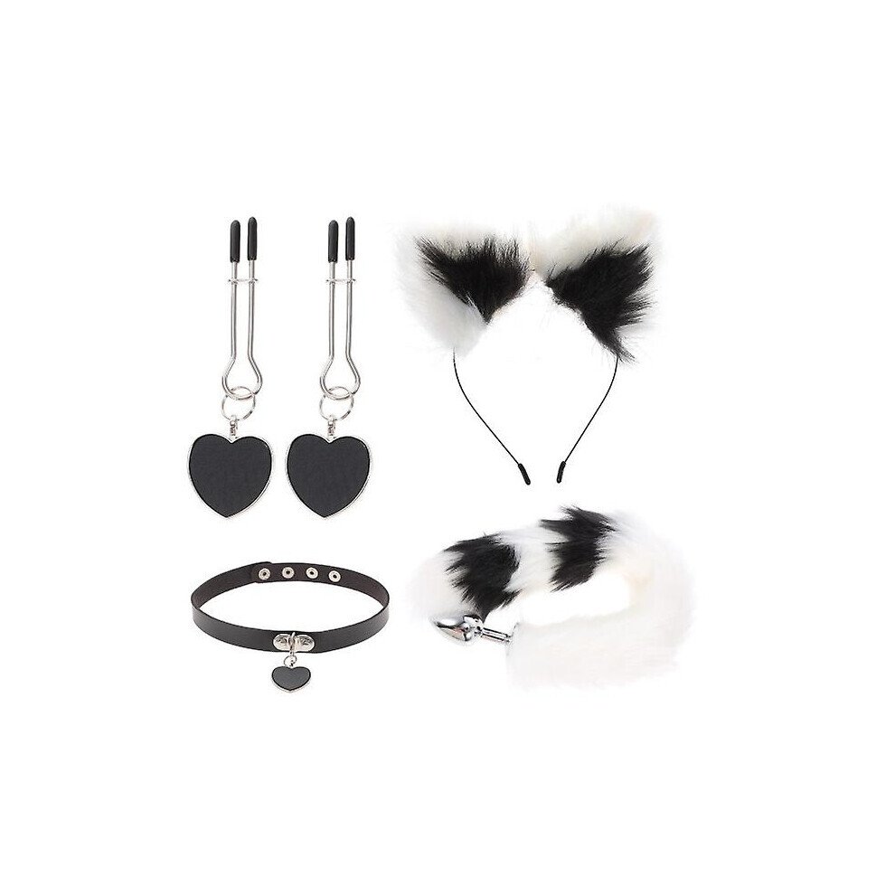 Maxpower 1 Set Women Tail Plug Furry Tail Cosplay Ears Headband Cosplay Costumes Accessories