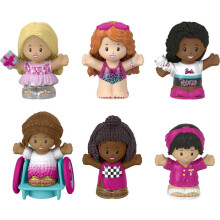 Fisher-Price Little People Barbie Peuterfiguren 6-pack voor Rollenspel 18+ Maanden
