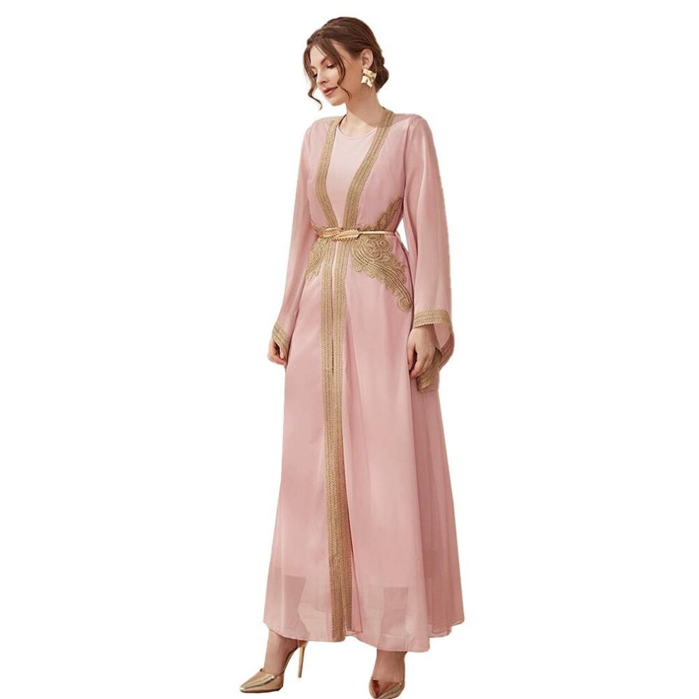 (S) New 2023 Women's Arabic Dress Suit - Fashionable Middle Eastern Dubai Style
