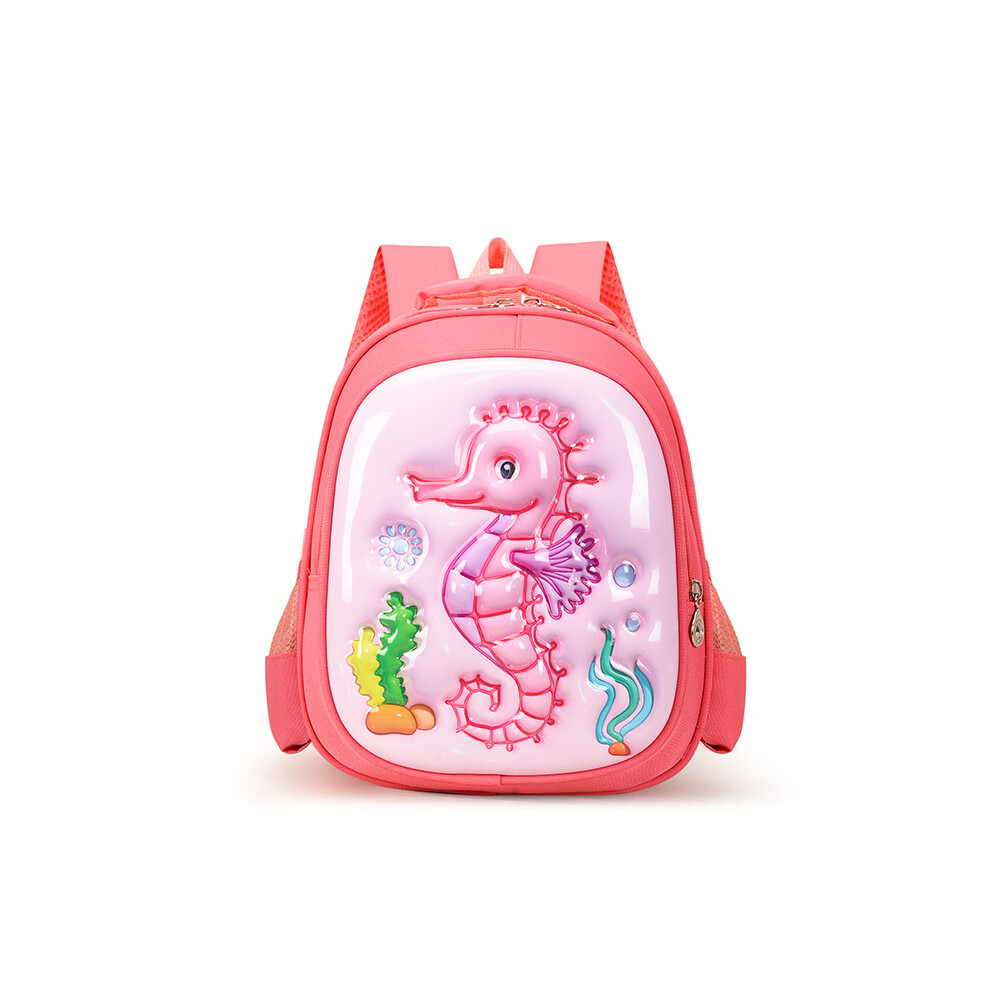 (Pink) Capacity Backpack Large Cartoon Deer Cow Dinosaur Owl Boy Baby Backpack Girl-image-OPC-PGCJ8XH-NEW